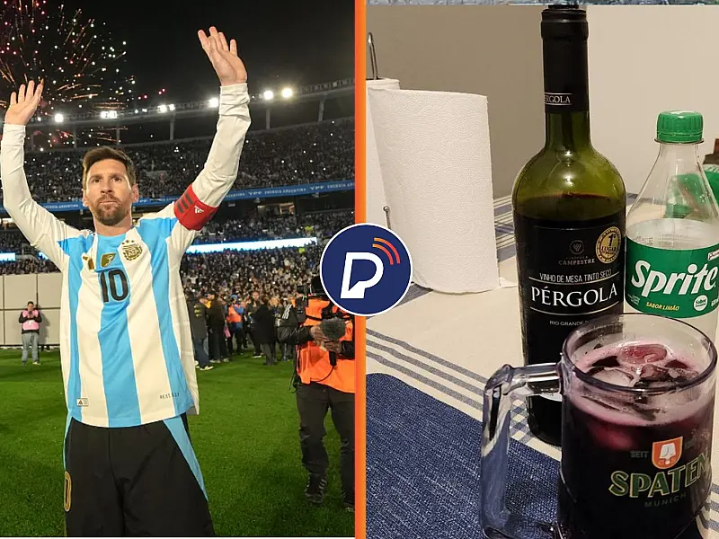 Messi revela hábito e diz que gosta de beber vinho com Sprite