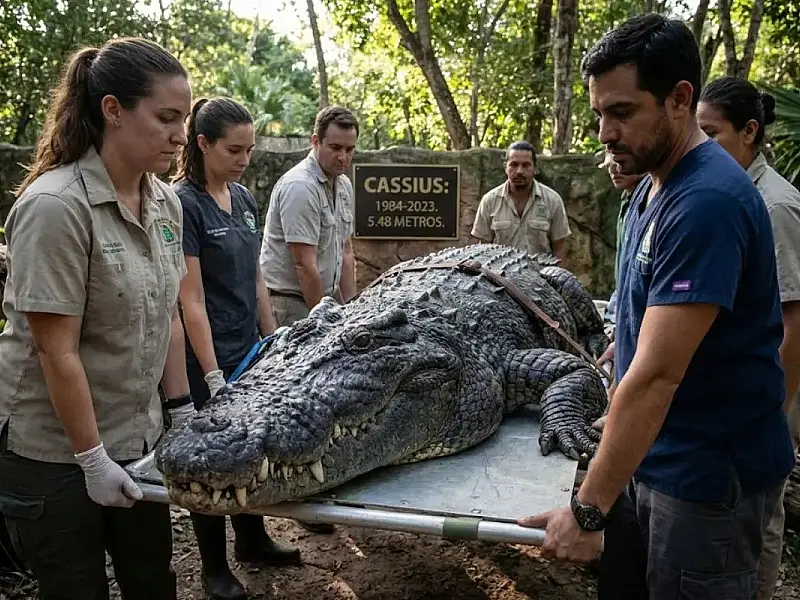 Cassius: adeus ao maior crocodilo em cativeiro do mundo