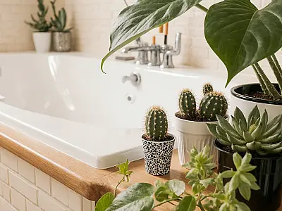 Truques simples para mini SPA no banheiro com plantas