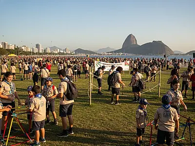 Aterro do Flamengo vira palco para 4 mil escoteiros em celebração à cidadania e liderança