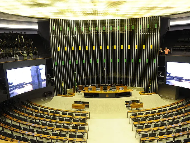 Plenário do Senado Federal durante sessão do Congresso Nacional