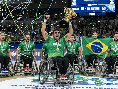 Brasil domina Grã-Bretanha e conquista título mundial de rúgbi em cadeira de rodas na Austrália
