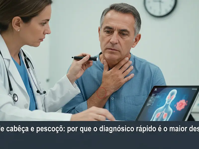 O diagnóstico precoce de tumores na região cervical aumenta significativamente as chances de cura e preservação das funções vitais.