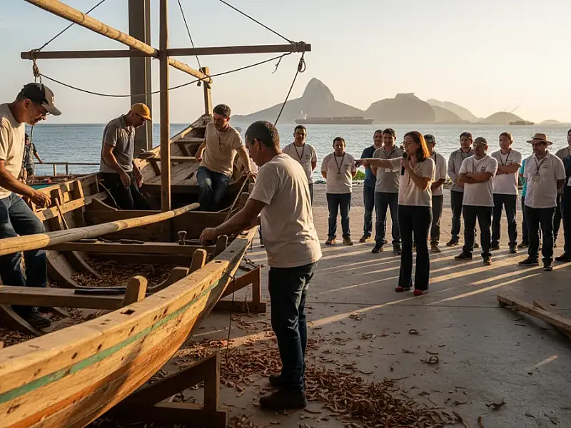 O Hangar Náutico da UFRJ será a sede da nova Universidade do Mar, focada em sustentabilidade e economia naval.