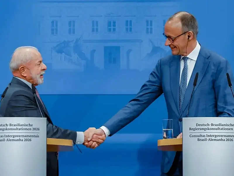 Lula e Friedrich Merz defenderam diplomacia em encontro oficial na Alemanha.