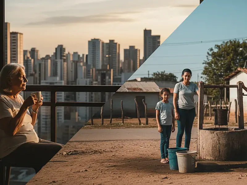 A pirâmide etária brasileira mostra um estreitamento da base e um alargamento do topo, refletindo o envelhecimento da população. Foto: IBGE/Divulgação