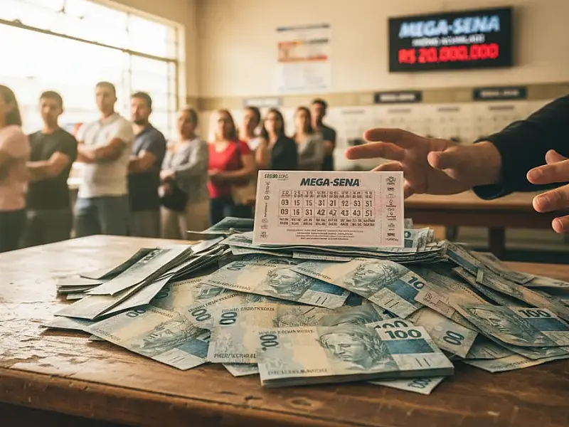 Prêmio acumulado da Mega-Sena atrai apostadores em busca de independência financeira.