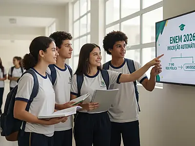 Enem 2026: Fim da burocracia garante inscrição automática para alunos da rede pública