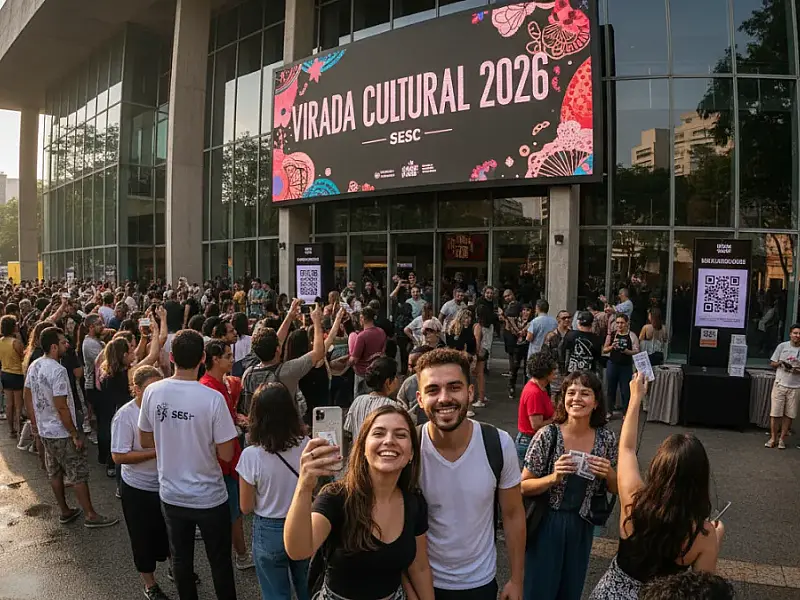 Unidades do Sesc em São Paulo recebem grandes nomes da música e do teatro na Virada Cultural 2026.