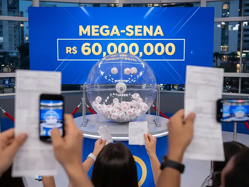Sorteio da Mega-Sena acontece no Espaço da Sorte, em São Paulo, com transmissão ao vivo.