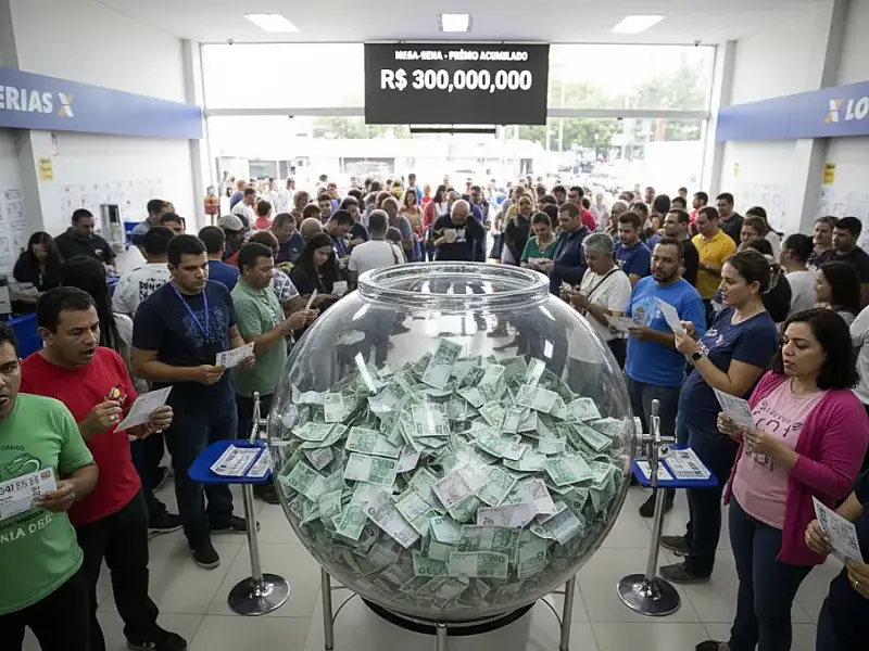 Mega-Sena acumula e prêmio de R$ 300 milhões desafia a sorte no próximo sorteio