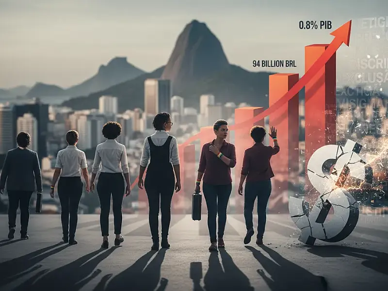A exclusão no mercado de trabalho gera um impacto negativo de 0,8% no PIB brasileiro anualmente.