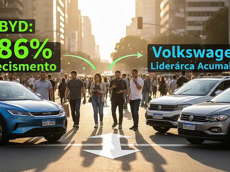 A disputa entre a inovação dos elétricos da BYD e a tradição consolidada da Volkswagen movimenta o mercado brasileiro de automóveis.