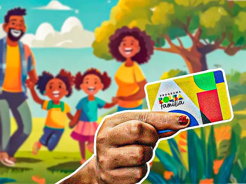 Arte ilustrativa do Bolsa Família utilizada em anúncio de medidas emergenciais do governo federal.