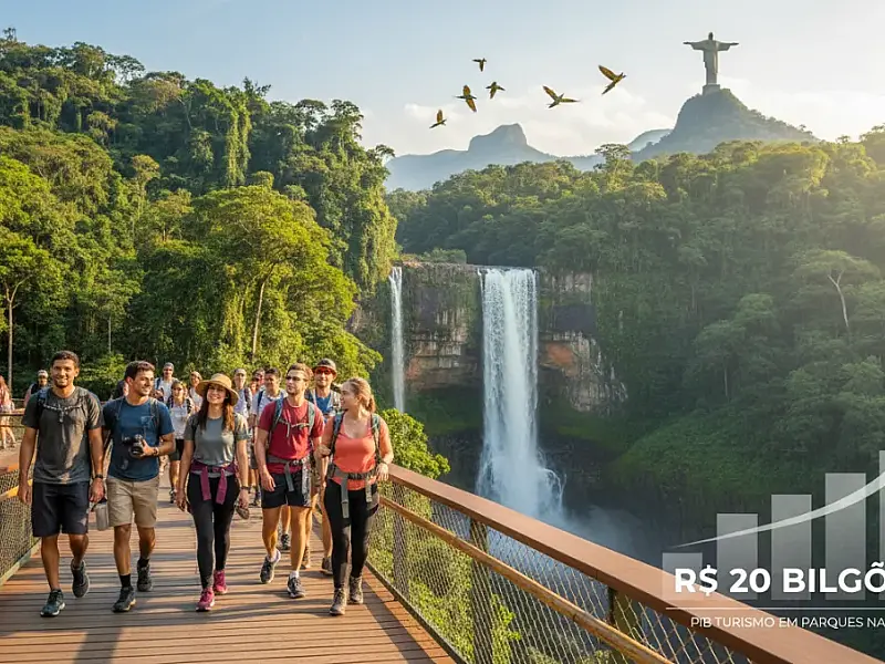 As Cataratas do Iguaçu registraram 2,2 milhões de visitas, consolidando o turismo de natureza como motor econômico.