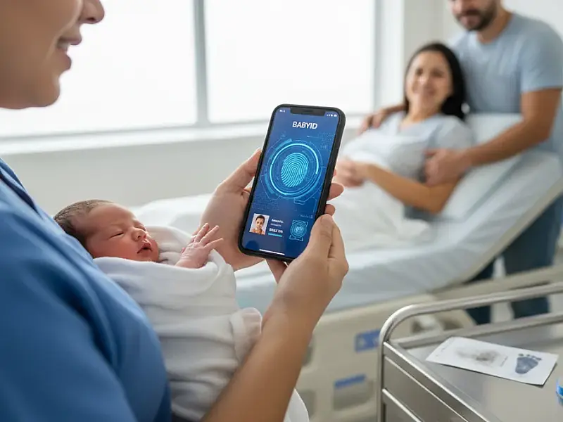 Tecnologia utiliza inteligência artificial para processar digitais de recém-nascidos com alta precisão.