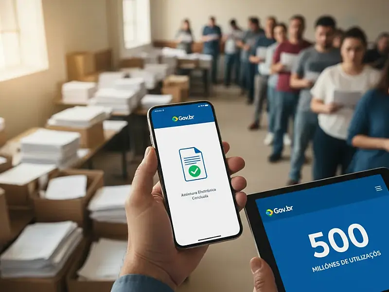 A plataforma Gov.br já permite que mais de 176 milhões de brasileiros assinem documentos digitalmente com validade jurídica total.