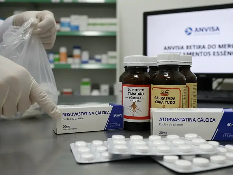 Anvisa reforça fiscalização sobre erros de embalagem em medicamentos e venda de suplementos clandestinos sem registro sanitário.