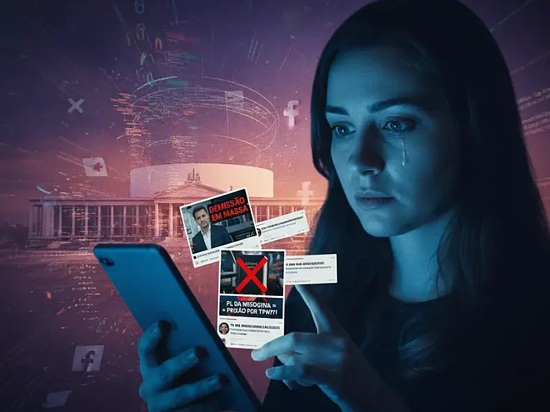 Levantamento do Observatório Lupa aponta uso coordenado de redes sociais para atacar o PL da Misoginia.