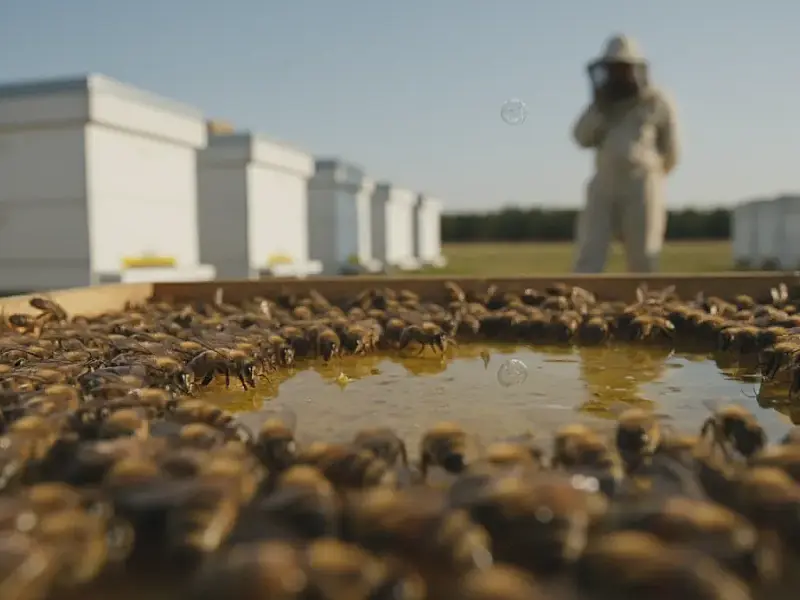 Abelhas forrageiras podem ser atraídas por flores e fontes de alimento contaminadas, acelerando a propagação de doenças.
