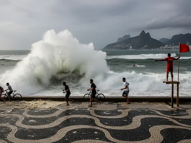 Ondas fortes de até 3 metros podem atingir a orla do Rio de Janeiro entre domingo e terça-feira.
