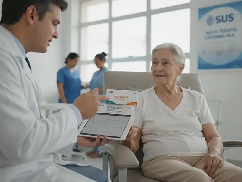 SUS amplia acesso a tratamento contra leucemia mieloide para pacientes que não suportam quimioterapia intensa