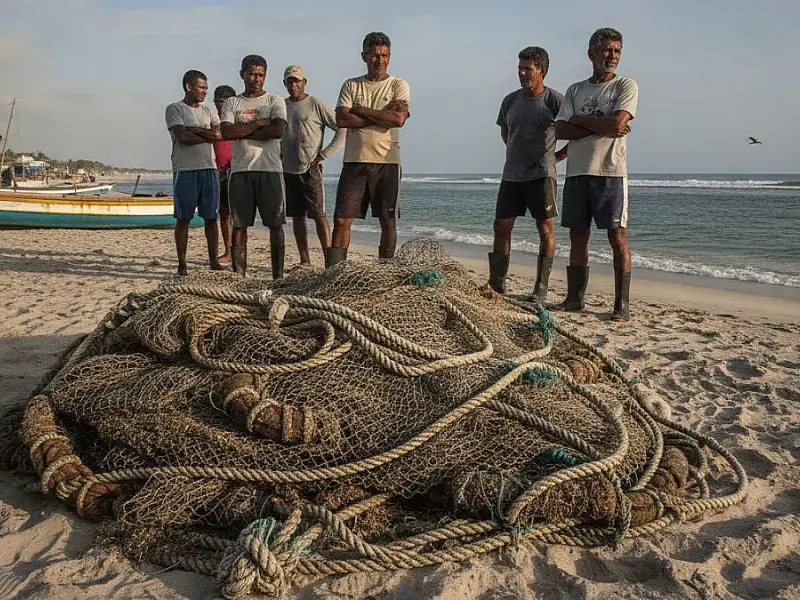 Pesca da tainha por arrasto de praia entra em período de suspensão preventiva para proteção de estoque.