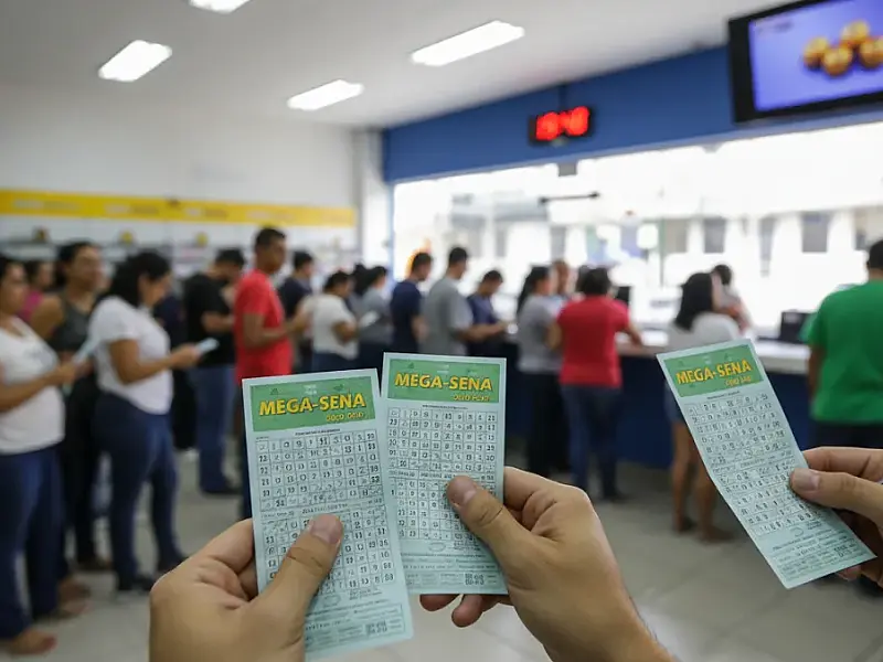 Sorteio da Mega-Sena acontece no Espaço da Sorte em São Paulo com prêmio acumulado de R$ 16 milhões.