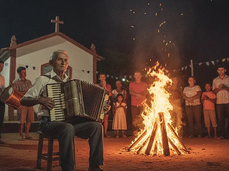 A Igreja de São João Batista, na Fazenda Araripe, onde a tradição iniciada por Mestre Januário permanece viva em 2026.