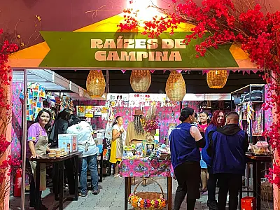 Barraca 'Raízes de Campina' impulsiona vendas de artesanato e culinária típica no Parque Evaldo Cruz