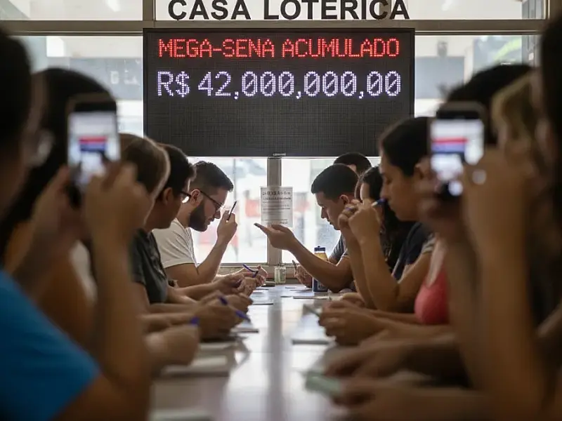 Prêmio da Mega-Sena acumulou mais uma vez e deve pagar R$ 42 milhões no próximo sorteio de sábado.