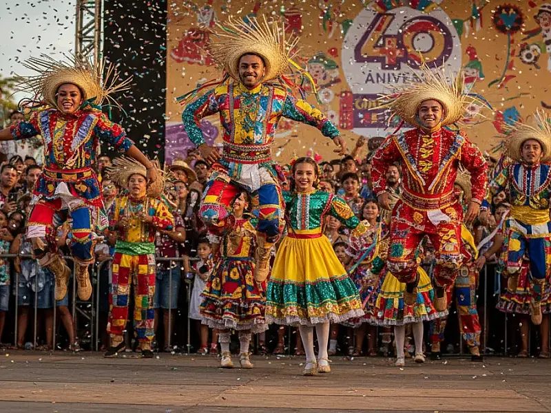 Apresentações das quadrilhas juninas no Sítio Trindade celebram 40 anos de história em 2026.