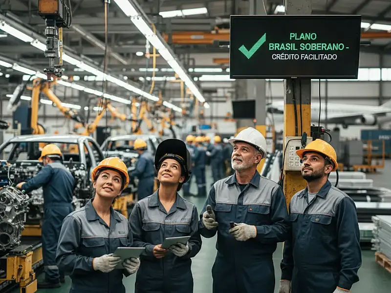 Nova regra do Plano Brasil Soberano visa proteger empregos e competitividade da indústria brasileira perante crises globais.