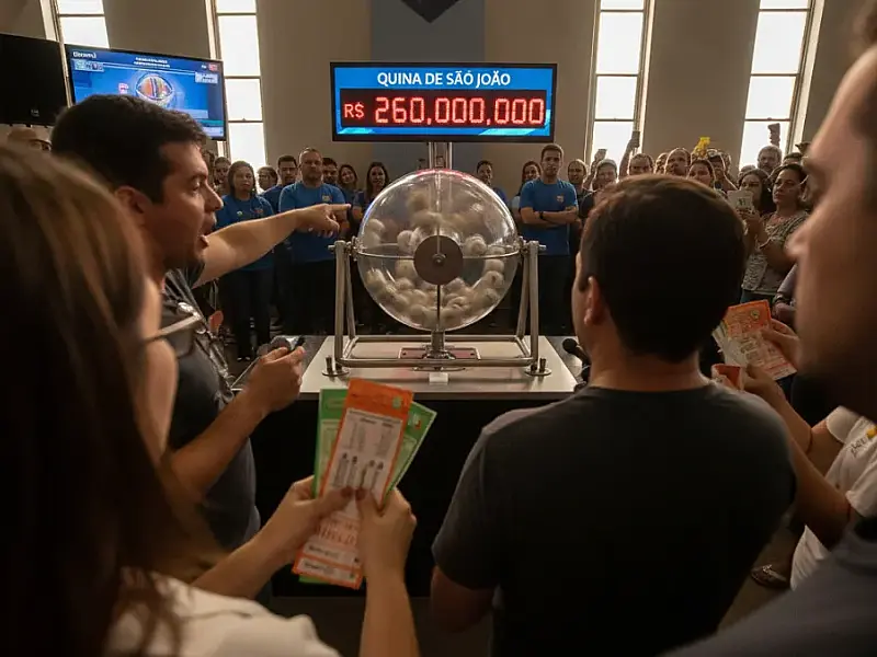 Quina de São João: Sorteio de R$ 260 milhões acontece hoje; veja como acompanhar