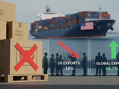 Tarifaço de Trump derruba exportações para os EUA em 16%, mas diversificação compensa perdas