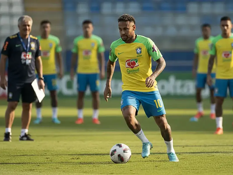 Neymar deve retornar ao banco de reservas no duelo contra a Escócia após recuperar-se de lesão na panturrilha.