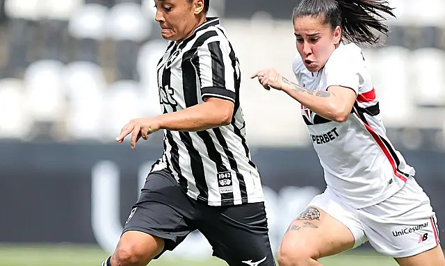 Soberanas comemoram gol na goleada histórica contra o Botafogo pelo Brasileirão Feminino.