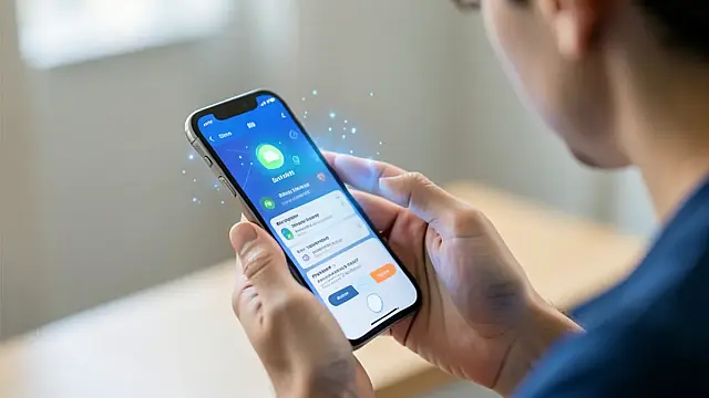Interface da assistente virtual Siri AI ativada na tela de um iPhone executando o iOS 27.