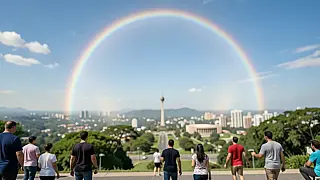 Halo solar em Brasília: entenda o fenômeno que coloriu o céu do Centro-Oeste