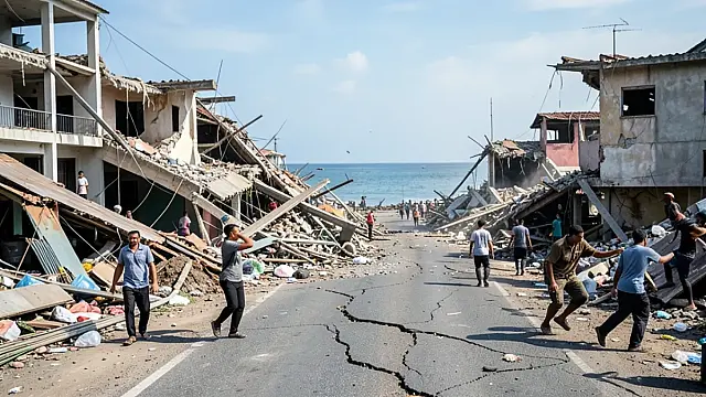 Terremoto na Indonésia de magnitude 7,7 provoca mortes e destruição