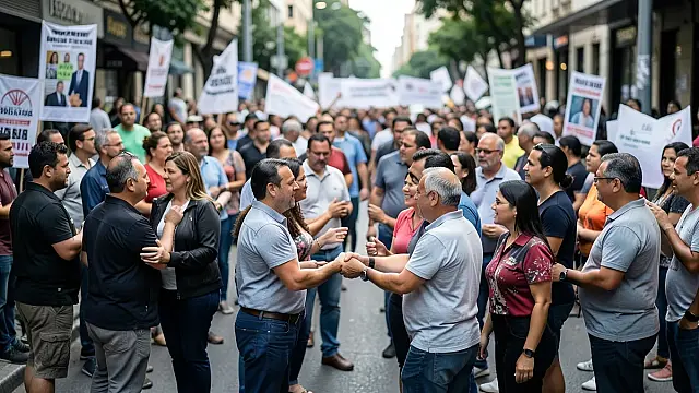 Imagem ilustrativa e neutra: candidatos à Presidência intensificam compromissos públicos na reta final da campanha do primeiro turno.