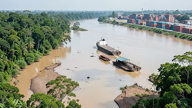 Seca no Norte pode elevar custo de transporte de contêineres para Manaus em até 150%, aponta estudo