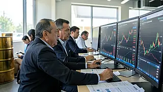 Ibovespa dispara e dólar cai com escalada do petróleo global