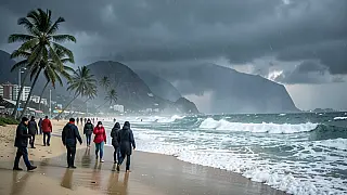 Frente fria severa muda clima no Rio com queda brusca de temperatura e ondas de até 3 metros