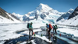 Urina e consumo de combustível de alpinistas estão derretendo a geleira do Everest, alerta estudo