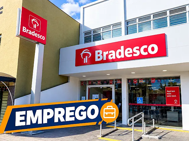 Bradesco abre 536 vagas de emprego em várias regiões do Brasil