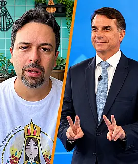 Felipe Alecrim declara voto em Flávio Bolsonaro e defende respeito a quem pensa diferente