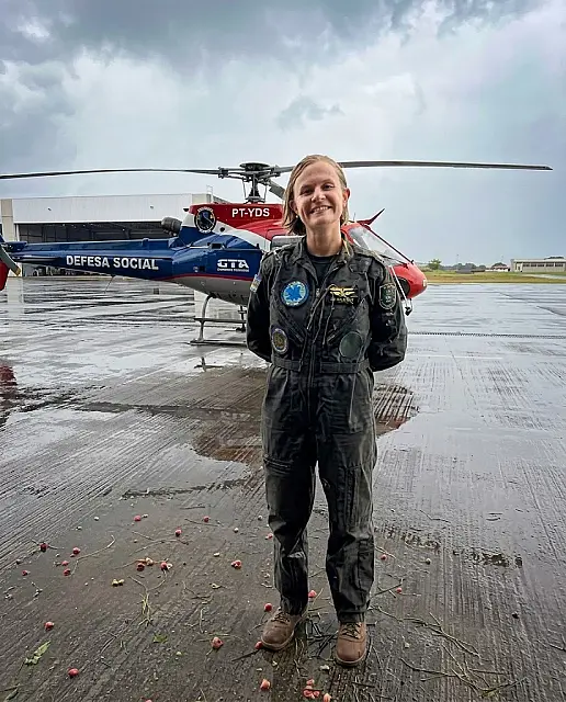 Pernambuco forma primeira mulher piloto de helicóptero da aviação de segurança pública