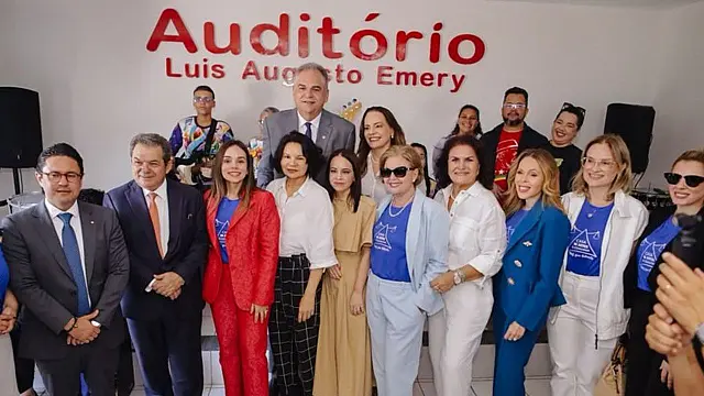 Primeira-dama Camila Mariz em evento na Penitenciária Feminina