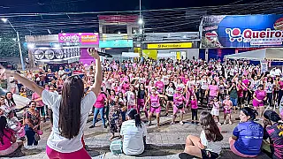 Outubro Rosa reúne centenas de mulheres em caminhada e ação de saúde em Chã Grande